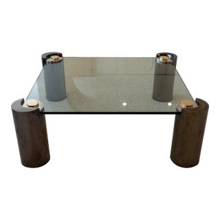 1980s Karl Springer "Sculpture" Coffee Table For Sale