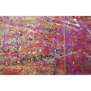 Alfredo Pizzi, Number 7, 2023, Acrylic Painting on Jute Canvas For Sale