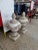 Traditional Vintage Concrete Urns With Rams Heads & Garlands For Sale - Image 3 of 13