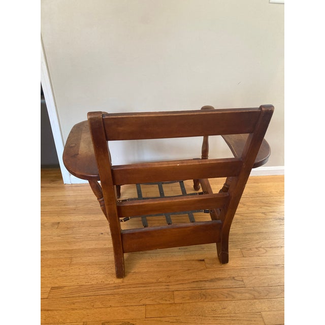 1940s Mid Century Craftsman Maple Paddle Arm Lounge Chair - Cushman Colonial Creation For Sale - Image 5 of 12