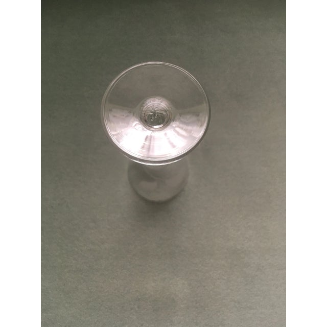 Late 20th Century Late 20th Century Floral Frosted Glass Liqueur Glasses- Set of 4 For Sale - Image 5 of 13