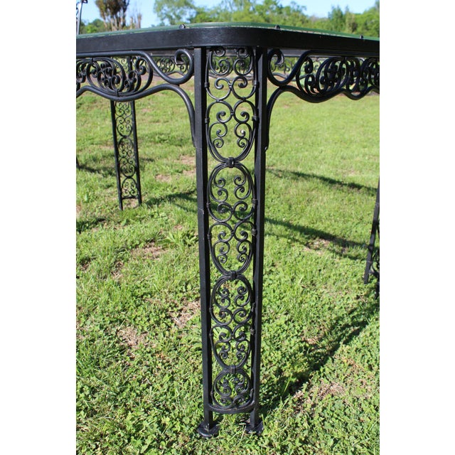 Lee L. Woodard & Sons Wrought Iron Patio Set From the Andalusian Collection—5 Pieces For Sale - Image 12 of 18