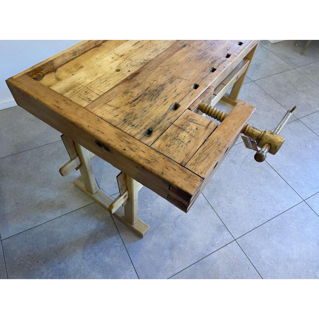 Vintage Workbench in Pine For Sale - Image 18 of 18