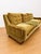 Vintage Green Velvet and Wood Sofa, 1950s For Sale - Image 4 of 7
