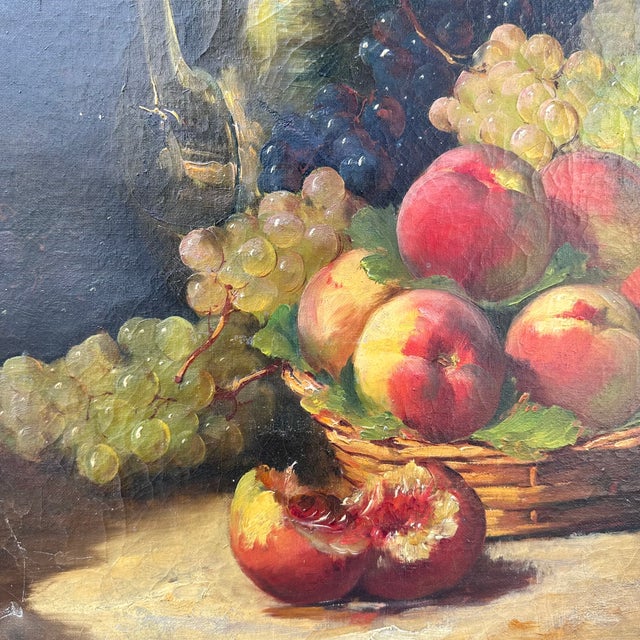Alfred-Arthur Brunel De Neuville, Bodegón De Frutas, 1800s, Oil on Canvas For Sale - Image 10 of 18