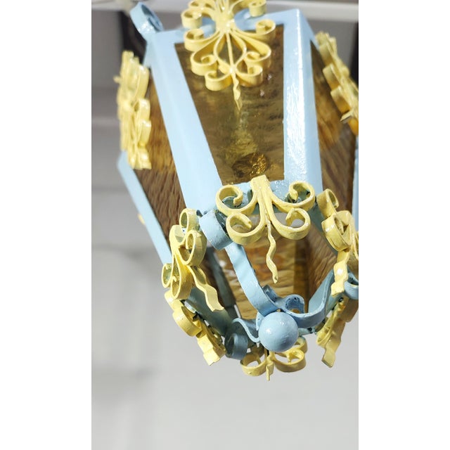 Ceiling Lantern Pendant, Spain, 1980s For Sale - Image 4 of 11