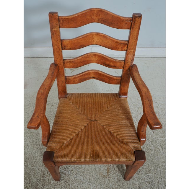 Age: Approx: 20 Years Old Details: Factory Distressed Armchairs Have Rush Seats High Quality Construction Nice Rush Seats...