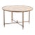 French Directoire Style Brass Coffee or End Table Having a Tessellated Onyx Top C 1950. For Sale