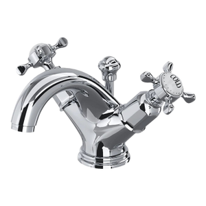 Open Box New Perrin & Rowe Edwardian Bathroom Sink Faucet in Chrome Finish - Made in Britain