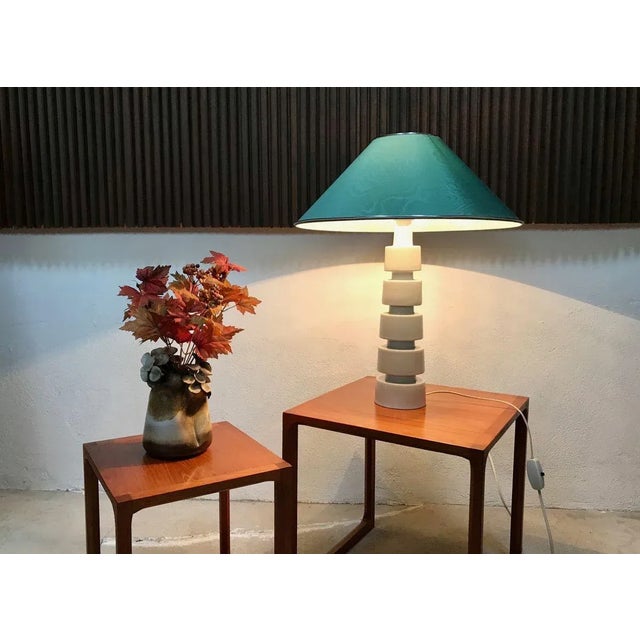 German Sculptural Glazed Ceramic Table Lamp, 1960s For Sale - Image 18 of 18