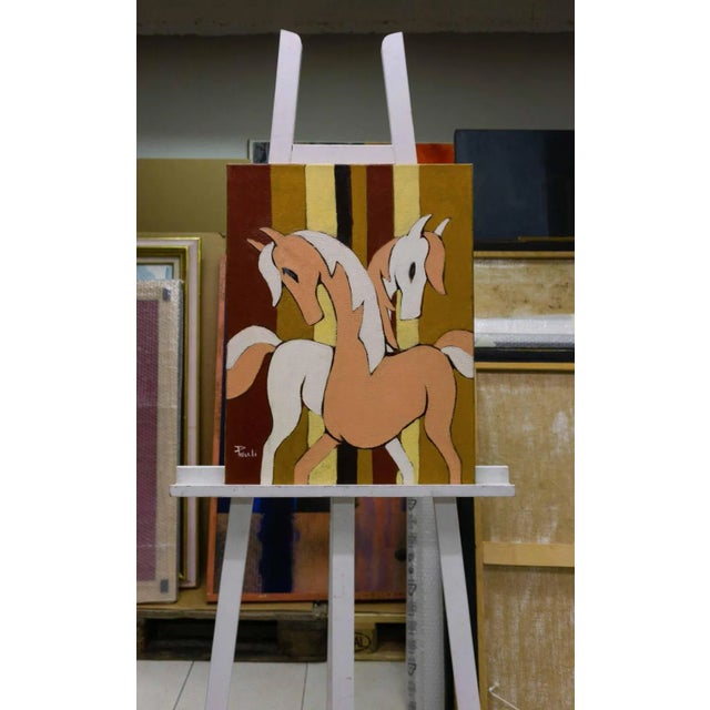 Gilbert Pauli, The Carousel, Oil on Canvas, 1995 For Sale - Image 4 of 9