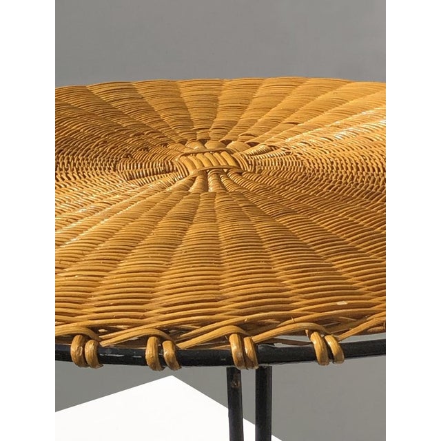 Mid-Century Modern Mid-Century Modernist Rattan offee Table attributed to Raoul Guys, France, 1950s For Sale - Image 3 of 9