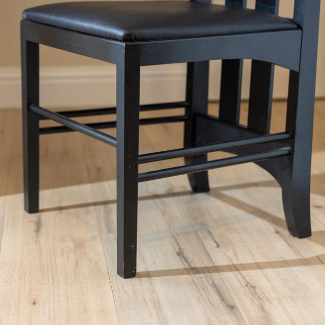 Vintage Charles Rennie Mackintosh Style Ingram High Back Chair For Sale - Image 12 of 15