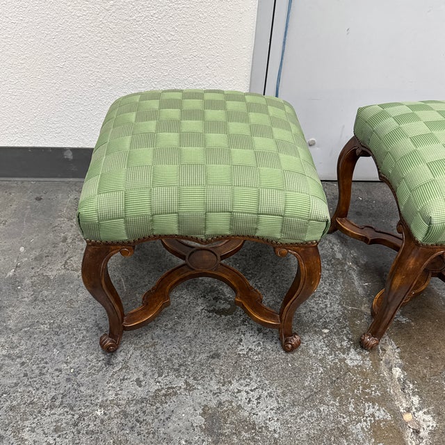 Minton-Spidell Gerard Stools, Pair For Sale - Image 11 of 12
