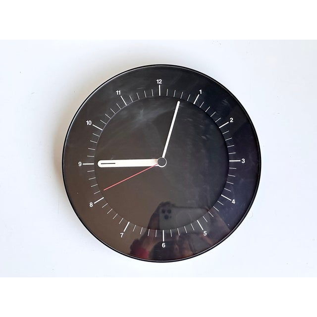Minimalist Wall Clock 5W1 by Reinhold Weiss for Junghans, Germany, 1990s For Sale - Image 11 of 12