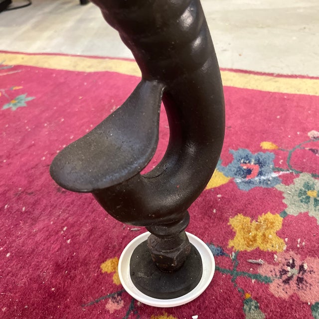 Early 20th Century Aesthetic Movement Iron Elephant Dining Table in the Style of c.g. Akam For Sale - Image 10 of 12