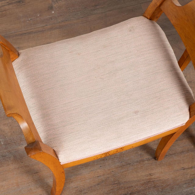 Biedermeier Late 19th Century Biedermeier Style Birch Stools From Sweden For Sale - Image 3 of 11