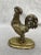 Mid 20th Century Vintage Solid Brass Rooster Figurine For Sale - Image 4 of 12