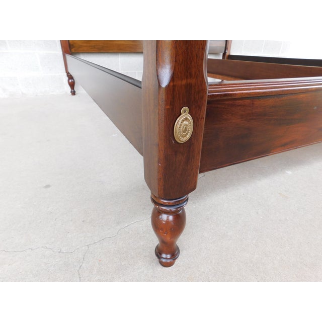 Henkel Harris Mahogany King Size Poster Bed For Sale - Image 10 of 15