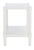 Rafiki Rectangle Accent Table in Distressed White For Sale In Philadelphia - Image 6 of 8