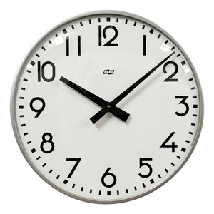 Vintage Silver Wall Clock from Esmi, 1980s