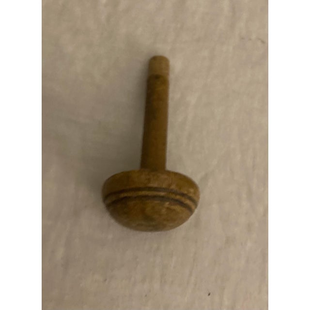 Large Antique Late 19th Century French Elm Wood Faux Bamboo Hanging Hat Rack For Sale - Image 14 of 14