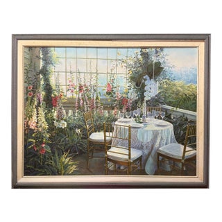 Peter Ho Mid.Century Modern Garden Dining Reception For Sale