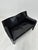 Cassina Vintage Italian CAB 414 2-Seater Sofa in in Black Leather by Mario Bellini for Cassina, 1980s For Sale - Image 4 of 10