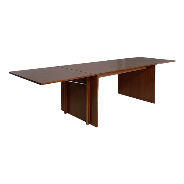 Vintage Italian Extendable Wooden Dining Table from Poggi, 1970s For Sale