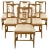 Gustavian Chairs, 1720s, Set of 6 For Sale