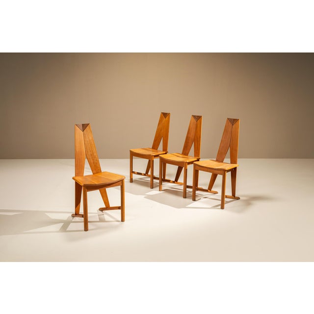Vintage Model FCH 1A Dining Chairs by Søren Nissen & Ebbe Gehl for Seltz, France, 1980s, Set of 4 For Sale - Image 14 of 14