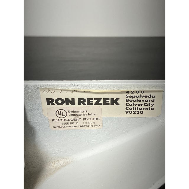 Ron Rezek 1980s Ron Rezek 17" Brushed Metal Architectural Sconce From Municipal Building For Sale - Image 4 of 9