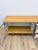 Beige Modern MCM Wood Glass Metal Sideboard Credenza White Natural Frosted Glass For Sale - Image 8 of 13