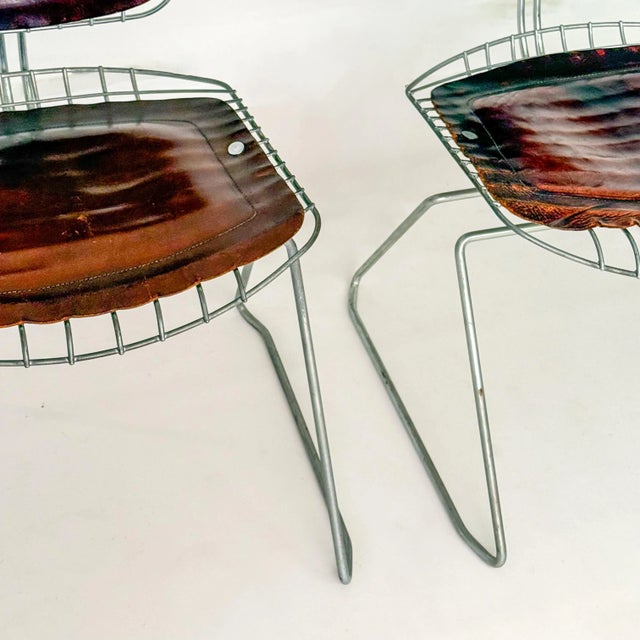 Animal Skin Beaubourg Chairs by Laurent and Cadestin, 1976, Set of 2 For Sale - Image 7 of 10