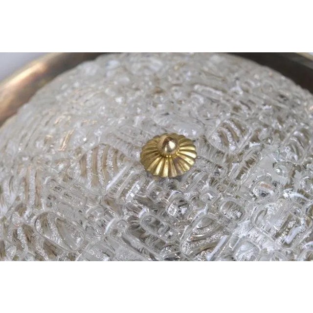 1970s French Round Disk Wall Sconces or Ceiling Lights - A Pair For Sale - Image 5 of 7