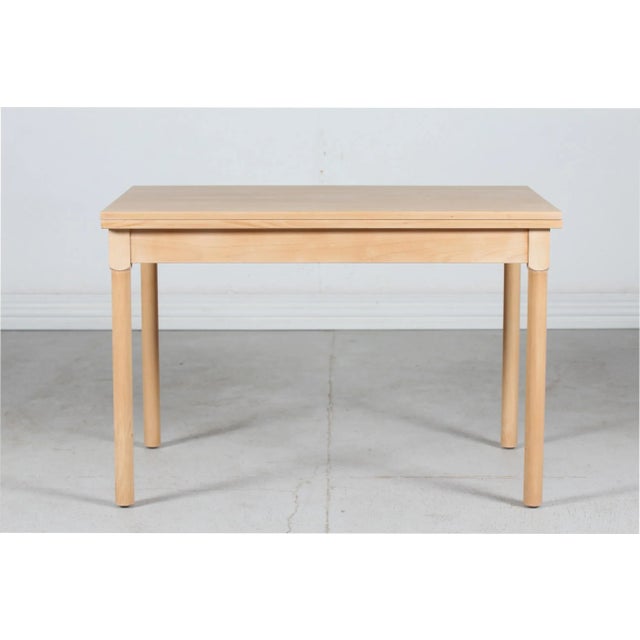 Light Yellow Vintage Extendable Coffee Table in Beech Model Fh 4500 by Børge Mogensen for Fritz Hansen, Denmark, 1970s For Sale - Image 8 of 8