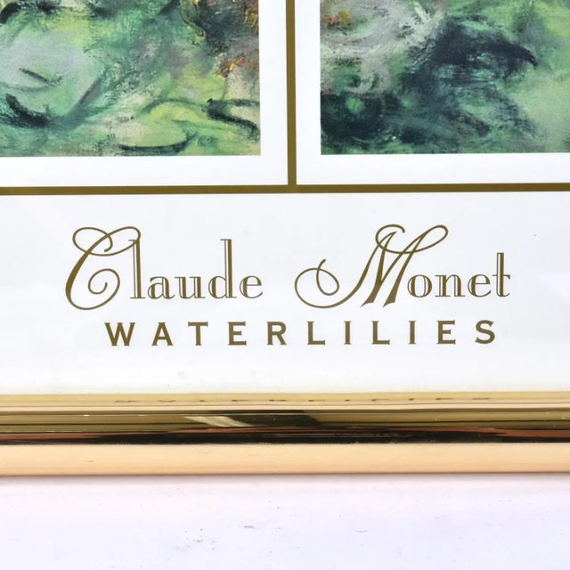 Claude Monet Water Lilies and Charles Mundy Framed Impressionist Prints - Set of 2 For Sale - Image 13 of 17