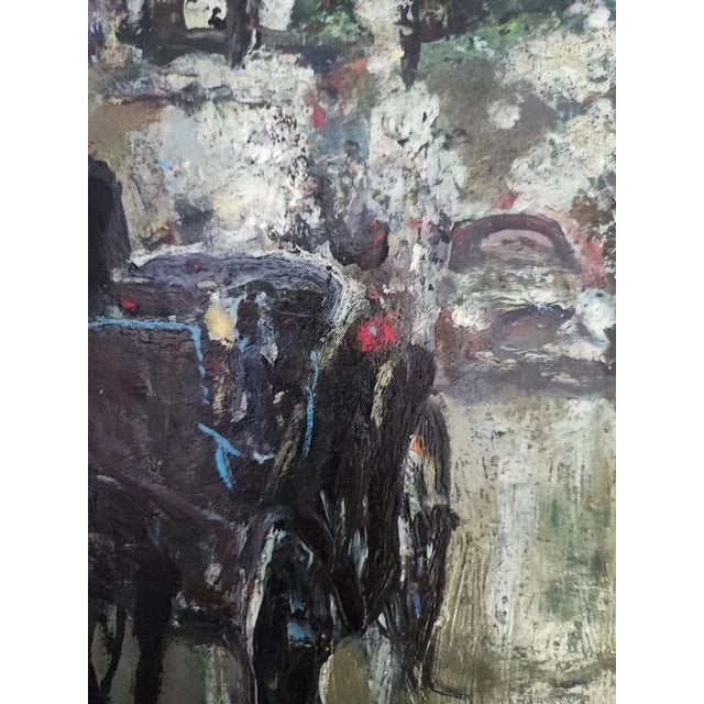 Adolfo Carducci, Calèche, Oil on Cardboard, Framed For Sale - Image 5 of 9