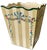 Bunny Williams Home Hand-Painted Wooden Wasetbasket With Romantic Floral Swags, Bows and Stripes by Jane Keltner For Sale - Image 4 of 11