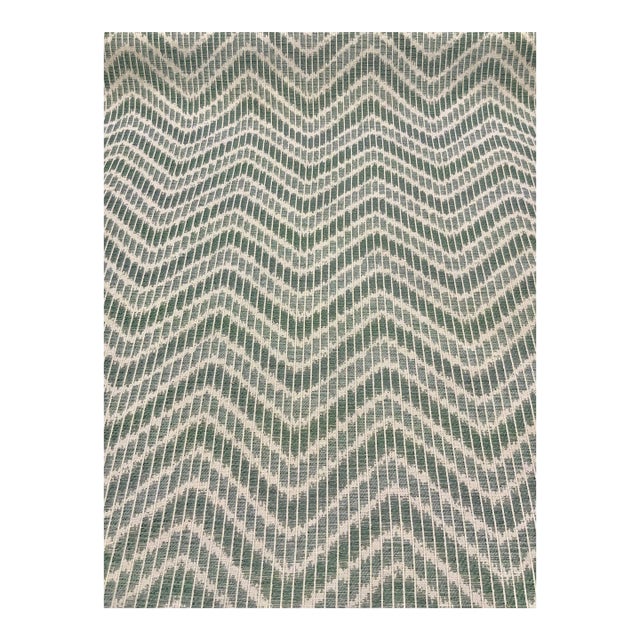 Brunschwig & Fils for Kravet Chausey Woven - Aqua. 8020106.113 Flamestich Designer Fabric For Sale