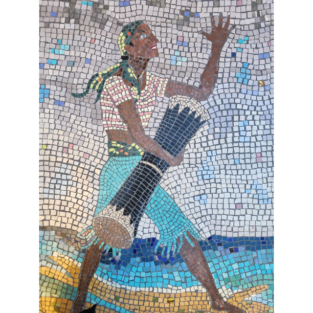 1960s 1960s Modernist Caribbean Mosaic Wall Art - Set of 2 For Sale - Image 5 of 11