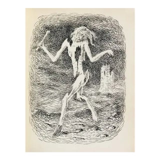 1948 Rene' Magritte Illustration 5, Les Chant De Maldoror For Sale