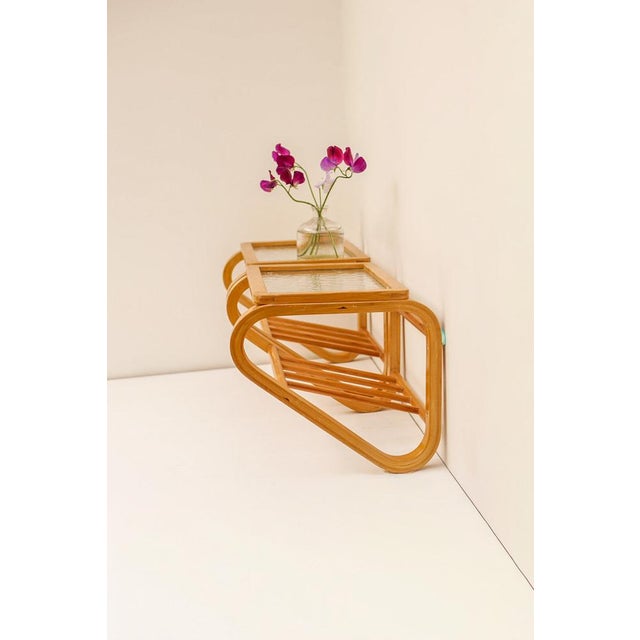 Scandinavian Bentwood and Glass Bedside Tables from Gemla, 1920s, Set of 2 For Sale - Image 11 of 16