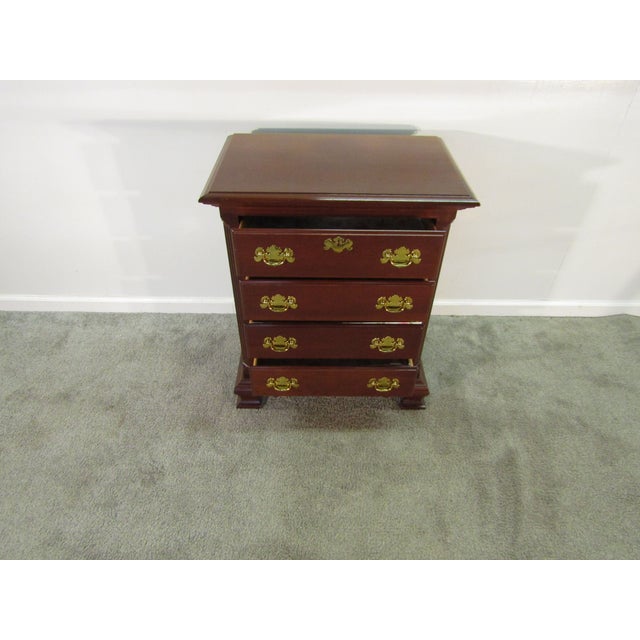 Colonial Furniture Solid Cherry Nightstand For Sale - Image 4 of 6