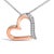 This exquisite necklace elegantly captures the essence of love through its open heart design, impeccably crafted in .925...