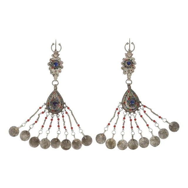 Vintage Berber Fibulas by Moroccan Artisans, Handcrafted 1960s For Sale