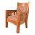 Harden Furniture Antique Mission Oak Arts & Crafts Lounge Chair, Circa 1910 For Sale