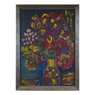 Miklos Nehmeth, Composition, Acrylic on Drawing Paper For Sale