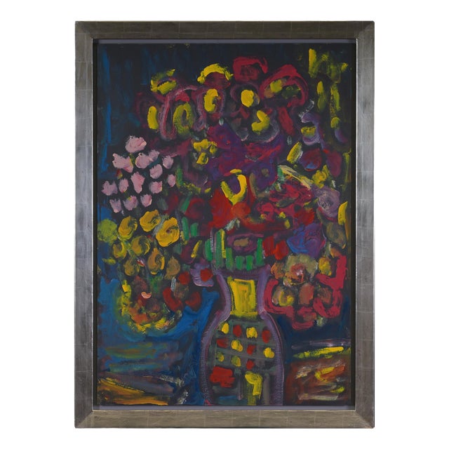 Miklos Nehmeth, Composition, Acrylic on Drawing Paper For Sale