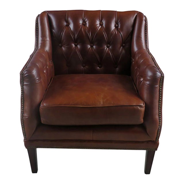 Matthew Izzo Home Chatsworth Chesterfield Tufted Arm Chair For Sale